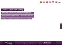 Tablet Screenshot of eventosvalenciacatering.com